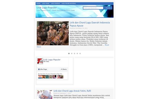 liriklagupopuler.com site used Okesense5.0