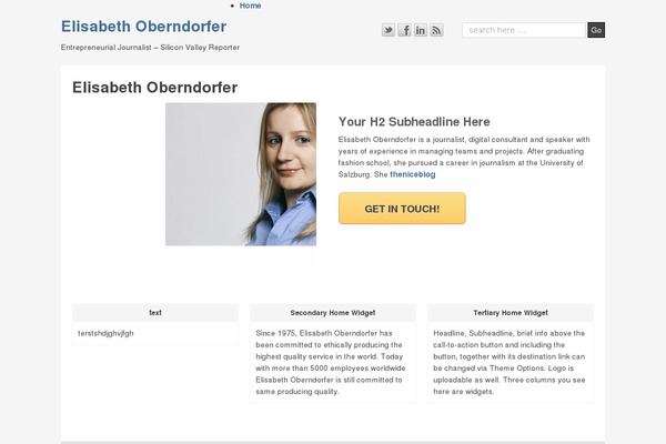 Shell Lite theme site design template sample