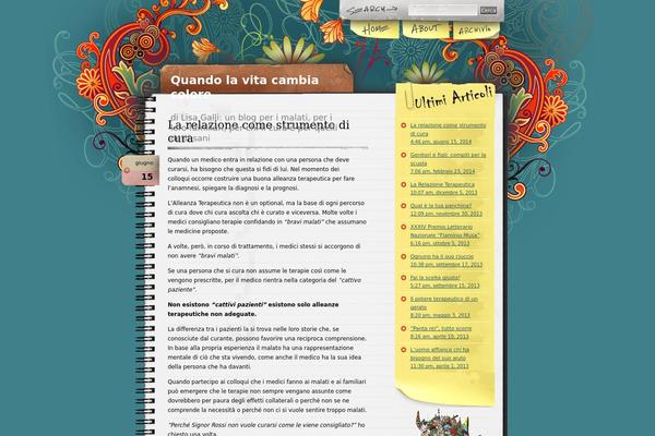 Notepad Chaos theme site design template sample