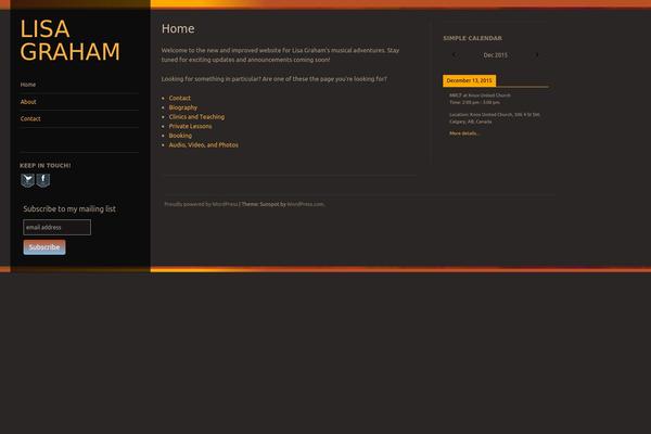Sunspot theme site design template sample