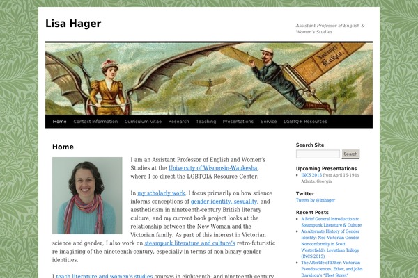 Twenty Ten theme site design template sample