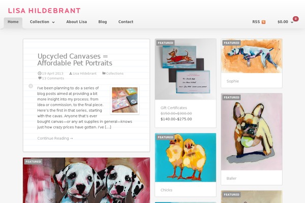 Sentient theme site design template sample