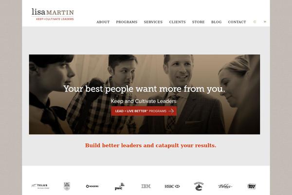 lisamartininternational.com site used Rttheme19