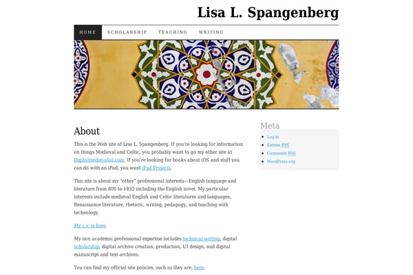 lisaspangenberg.com site used Pilcrow