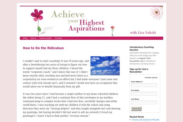 lisayakobi.com site used Lisayakobi