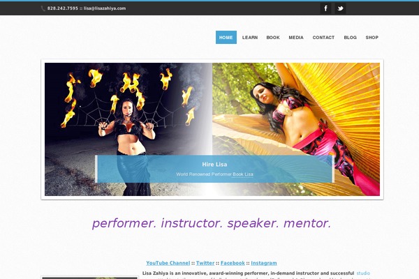 Lisa theme site design template sample