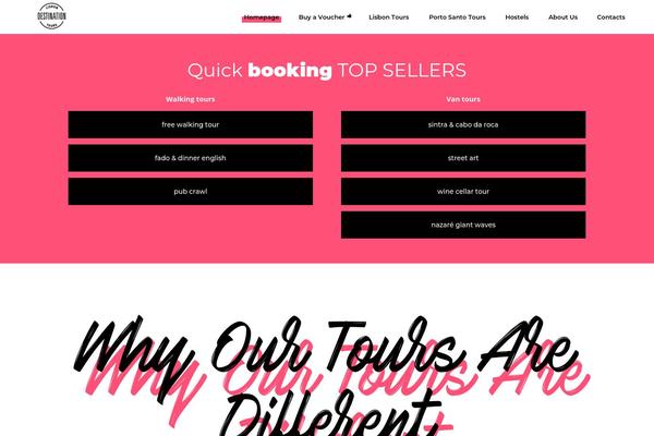 Getaway theme site design template sample