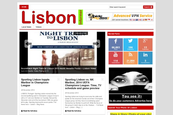 Gazette theme site design template sample