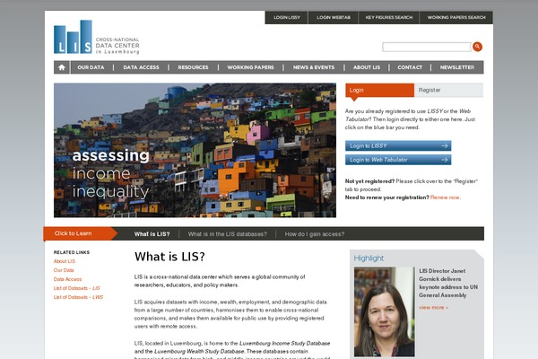 lisdatacenter.org site used Lis
