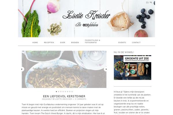 Foodie theme site design template sample