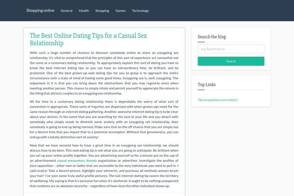 Flint theme site design template sample