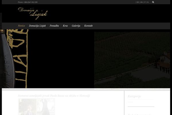 Nosh theme site design template sample