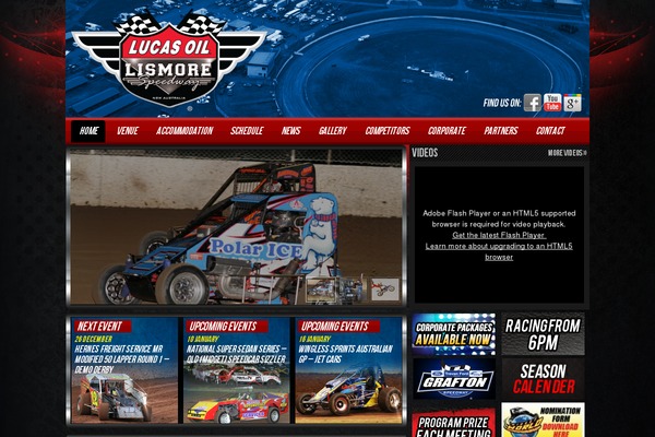 lismorespeedway.com.au site used Lismorespeedway