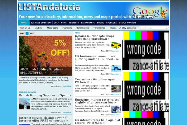 listandalucia.com site used Transcriptv1024