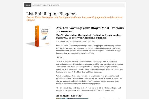 Prose theme site design template sample