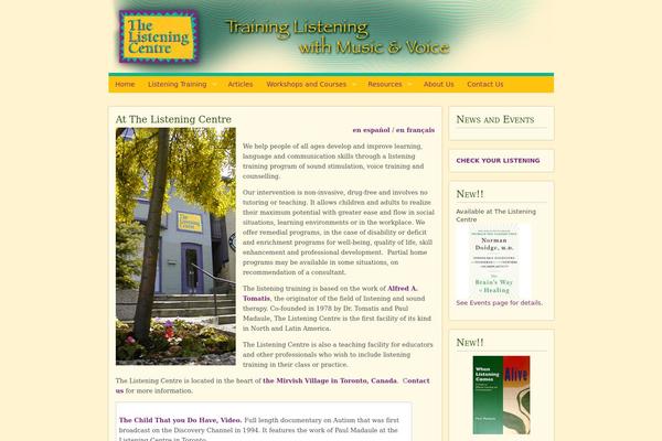listeningcentre.com site used Arturo