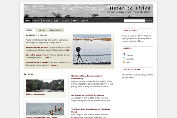 Site using Geo Mashup plugin