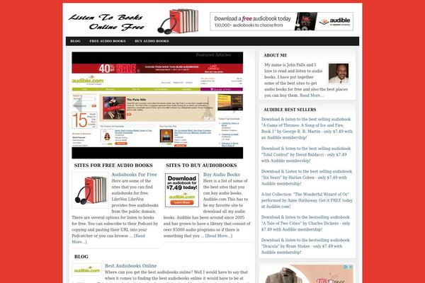 Lifestyle theme site design template sample