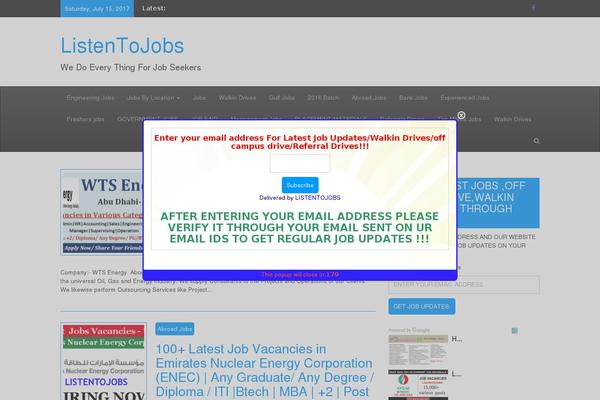 listentojobs.com site used Creative Blog