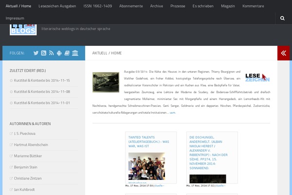 Hueman theme site design template sample
