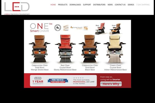 Led theme site design template sample