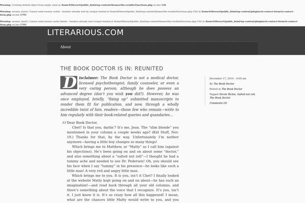 The Erudite theme site design template sample