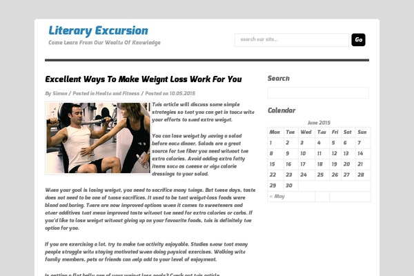 literaryexcursion.com site used Pegolomag