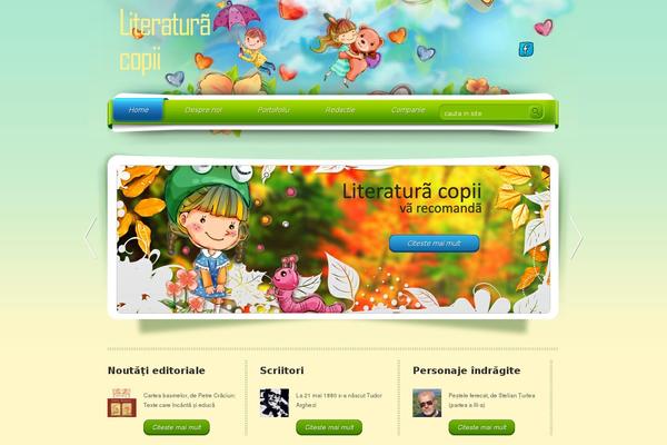 Kids theme site design template sample