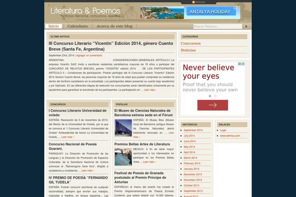 Cover WP theme site design template sample