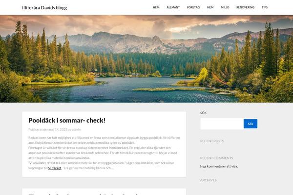 Bloggist theme site design template sample