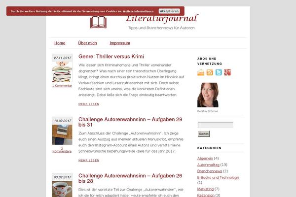 Linen pro Child theme site design template sample