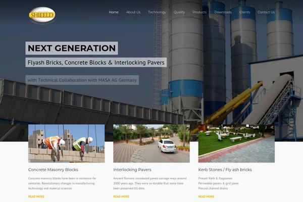 Construction theme site design template sample