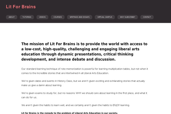 On Topic theme site design template sample