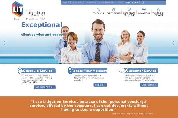 litigationservices.com site used Litigation