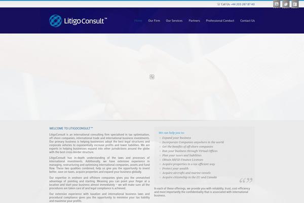 Progressio theme site design template sample