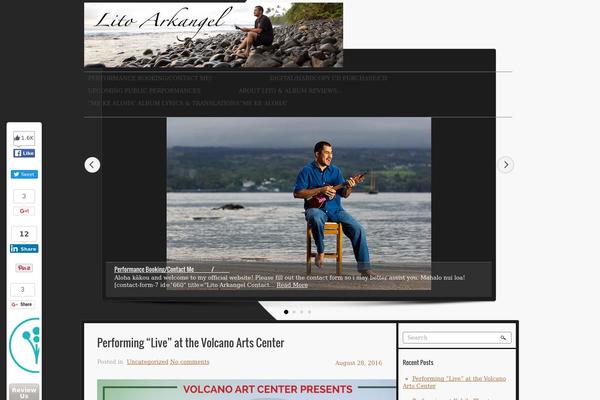 Musica theme site design template sample