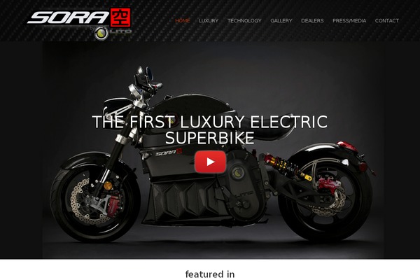 Sora theme site design template sample