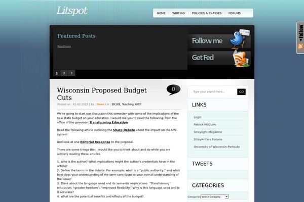 TweetMeBlue theme site design template sample