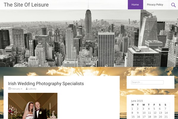 Radiate theme site design template sample