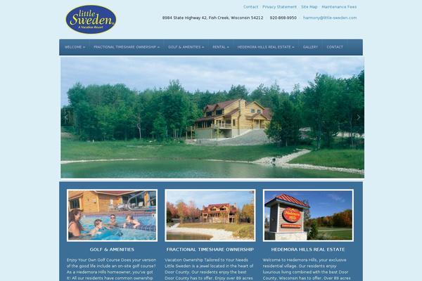 Haven theme site design template sample