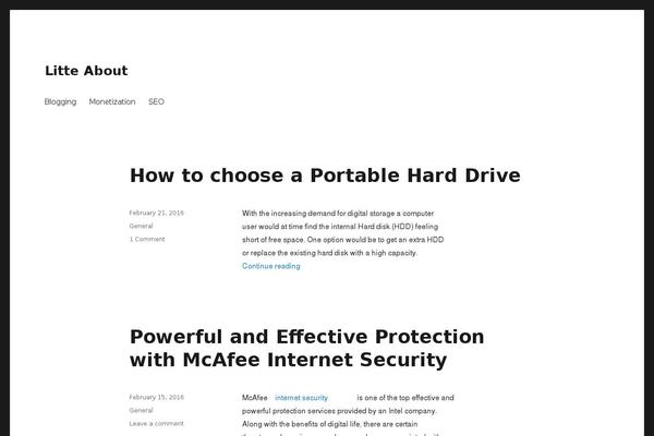 WordPress website example screenshot