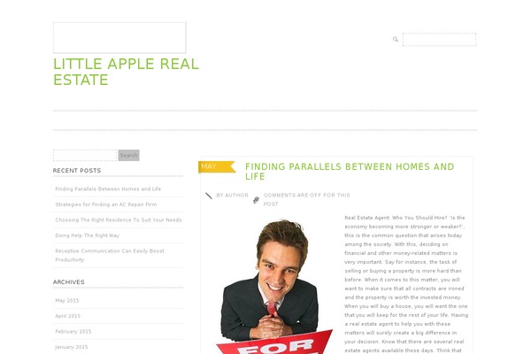 Tiny Forge theme site design template sample