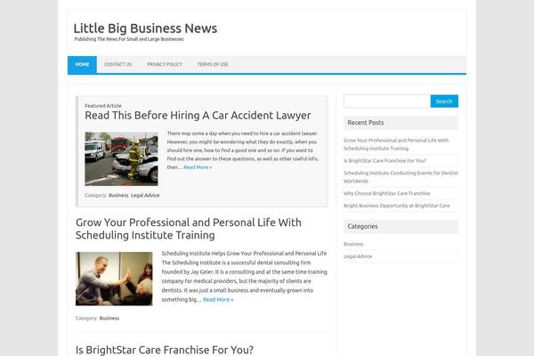 Iconic One theme site design template sample