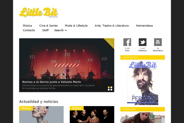 littlebitmag.es site used Twenty Fifteen