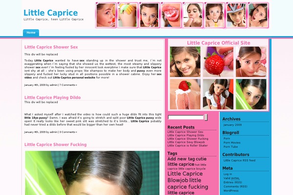 Trinity theme site design template sample