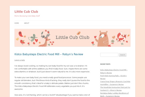 Twenty Twelve theme site design template sample