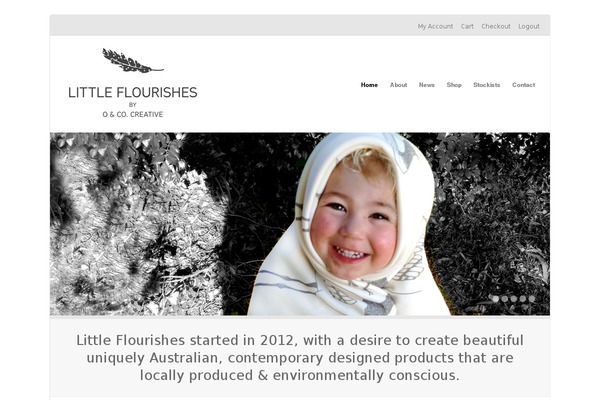 Gather theme site design template sample
