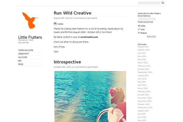 Oulipo theme site design template sample