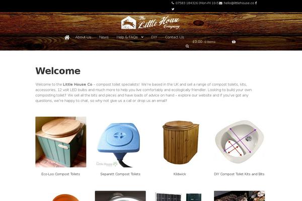 Storefront theme site design template sample