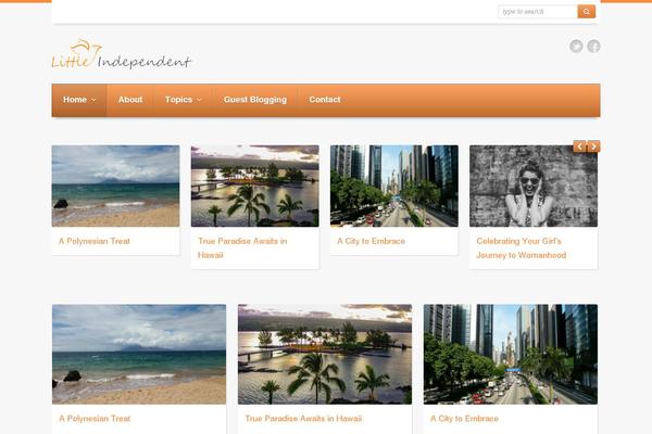 Progress theme site design template sample